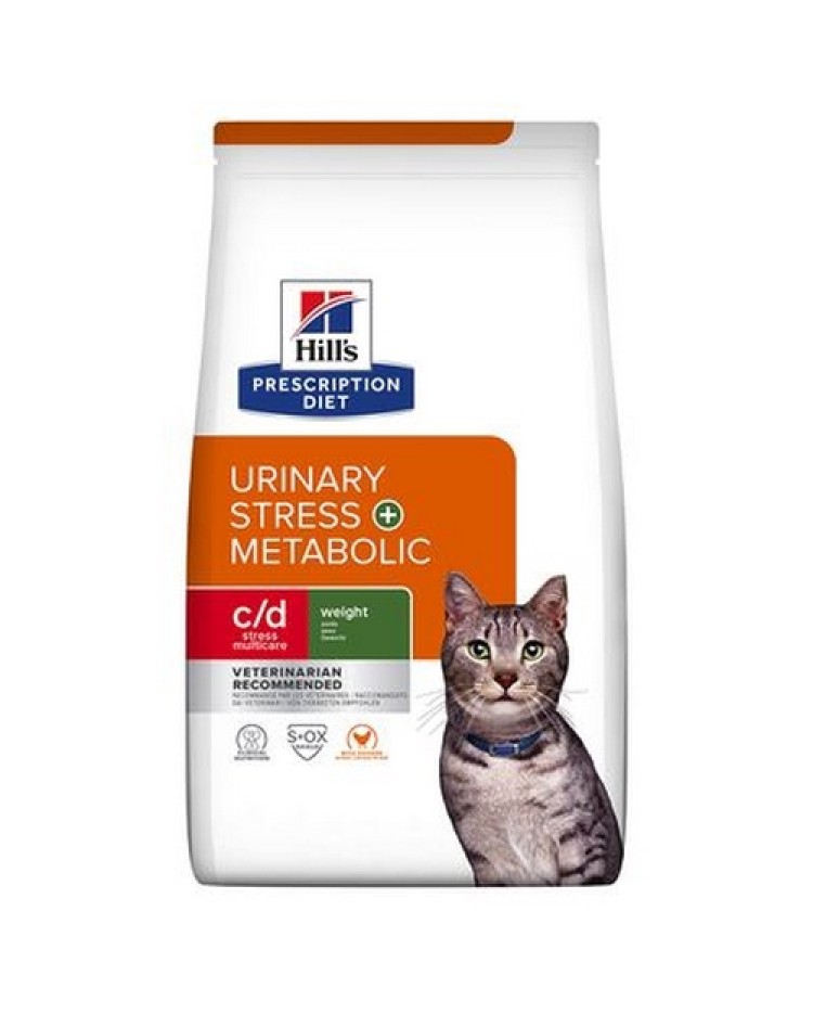 Hills Feline C/D Multicare Strees Chicken 4 Lb (1,81 Kg)