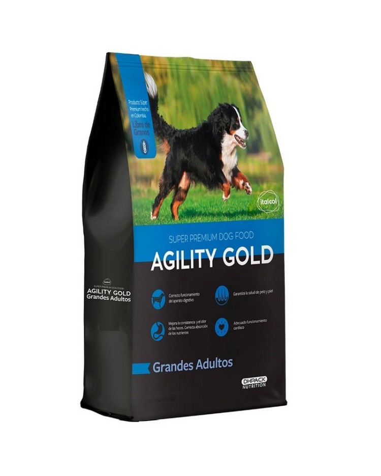 Agility Gold Grandes Adulto 15 Kg Azul
