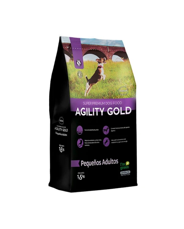 Agility Gold Pequeños Adultos 1,5 Kg Morado