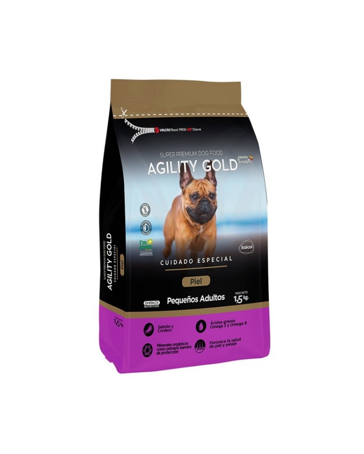 Agility Piel Pequeños Adultos 1,5 Kg Morado