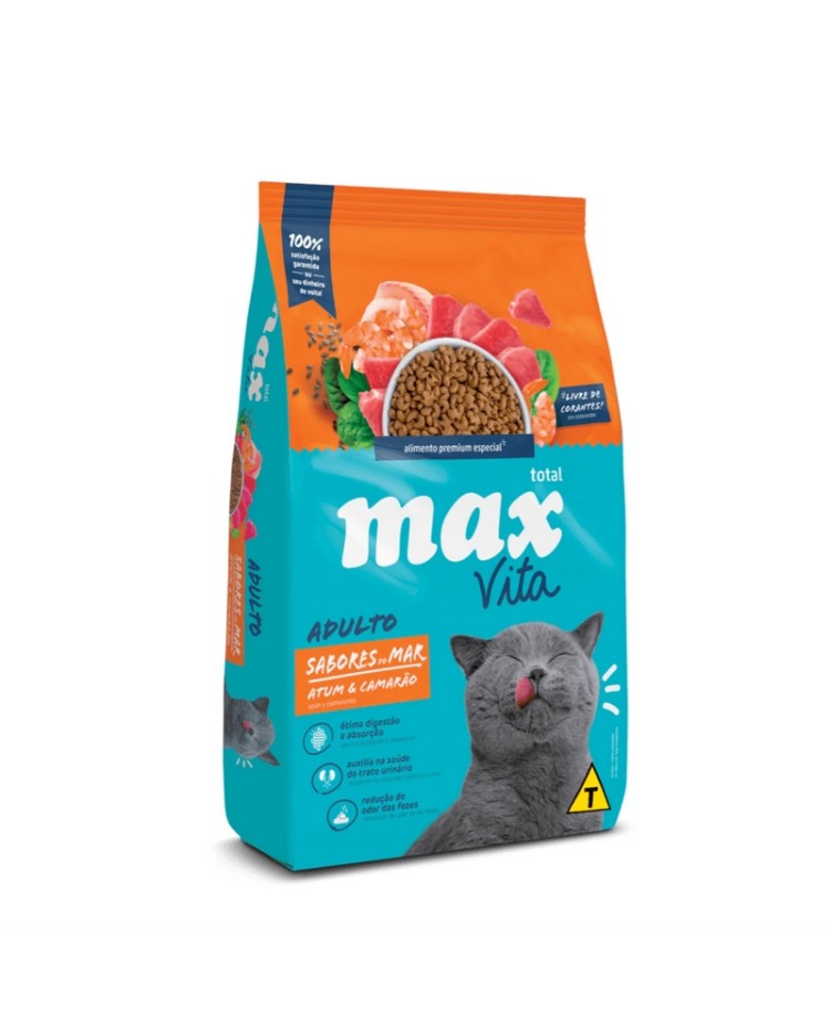Max Vita Gato Adulto Sabores Mar Atún Y Camarón 1 Kg