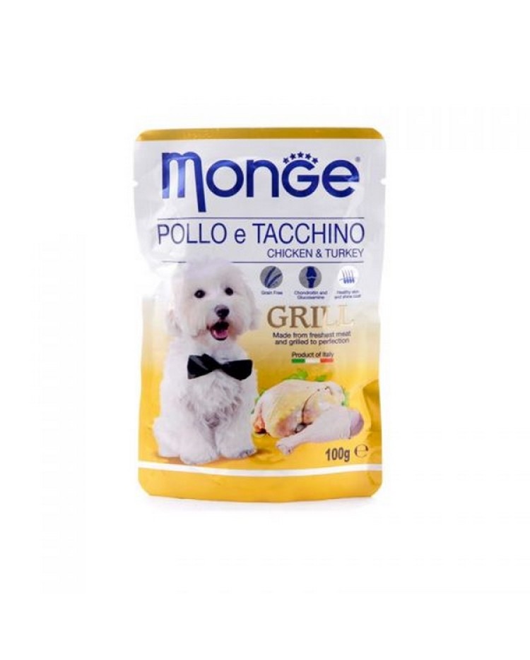 Monge Pollo Y Pavo Pouche 100 G