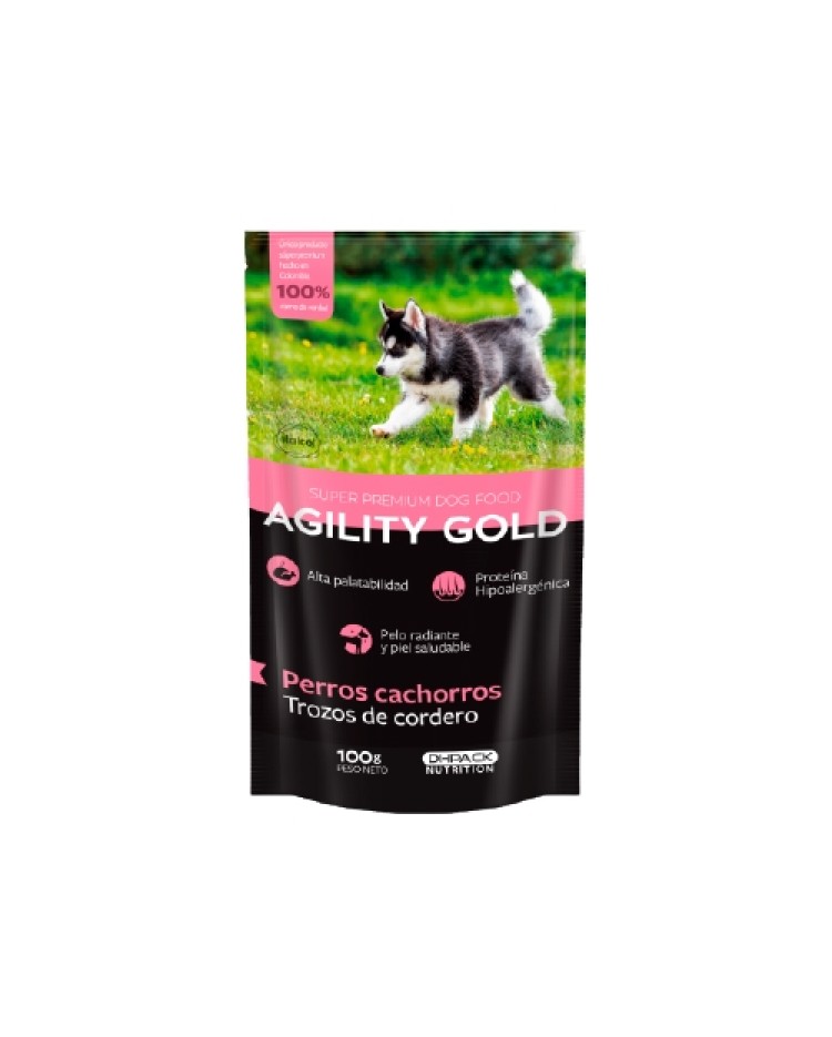 Agility Pouche Cordero Cachorros 100 Gr