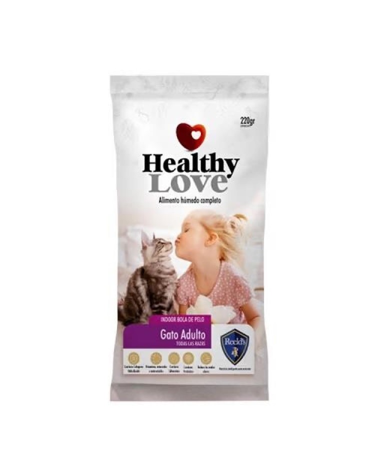 Healthy Love Gato Adulto Pollo Bola De Pelo 100 G