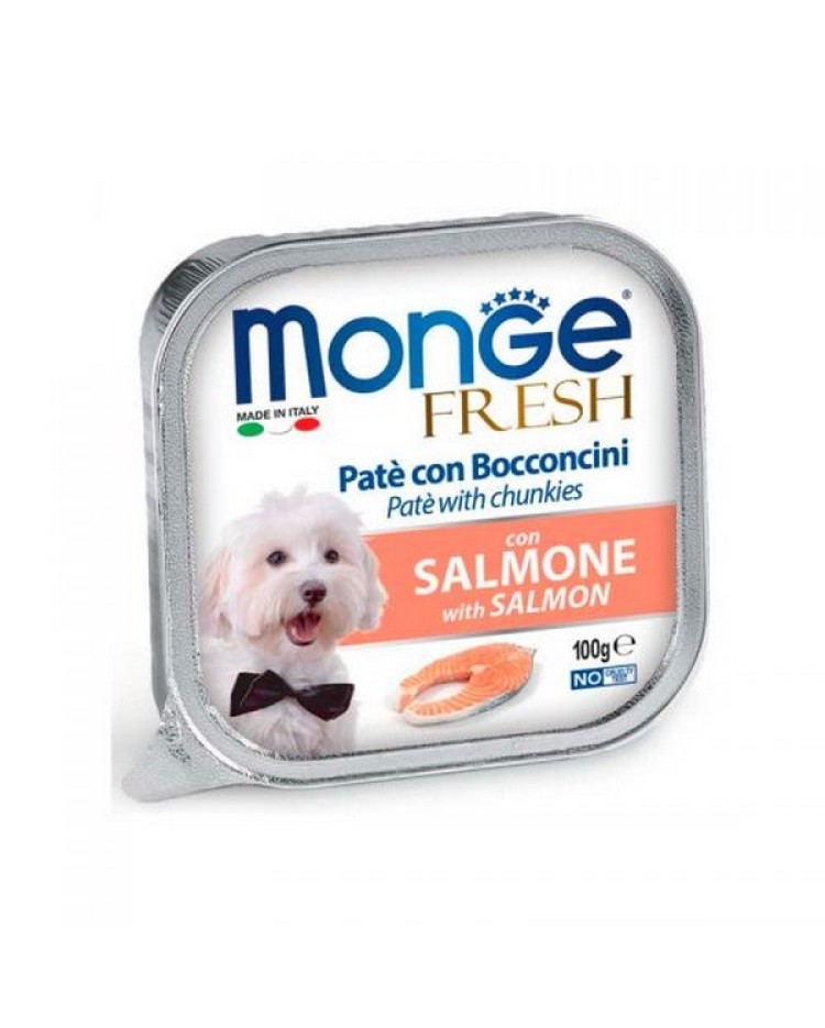 Monge Pate Perro Salmon 100 G